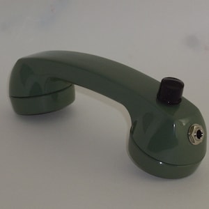 Circuit Bent Vintage New Old Stock Modified Telephone Microphone w/Filter Knob-Military Lo Fi Effects Phone Mic by Statikstramentz