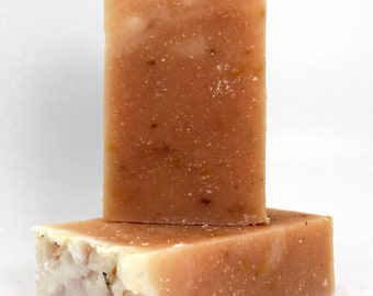 Natural Handmade Soap Lemongrass and Basil Essential Oil Exfoliating