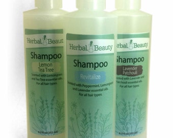 Natural Shampoo with Essential Oils 8.5oz