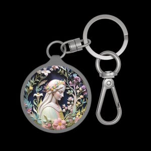Virgin Mary Clip On Keychain, Religious keyring, Catholic Gift, Christian Keychain, Our Lady Keychain, Faith gift, Mary key ring, key holder