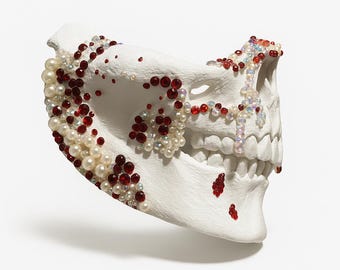 Vampire bloody skull mask