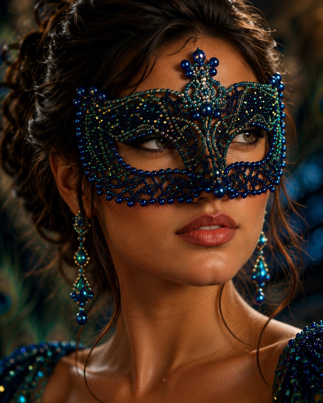 Blue Masquerade Dress