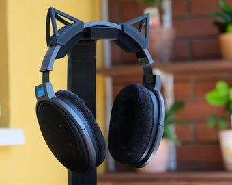 Cat Ear Headphone Stand for Gaming Desk