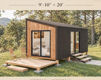 Planer för småhus 10 x 20, Planer för stugor, Planer för småhus, Gör-det-själv-planer för småstugor, Planer för vuxna stugor, Planer för prefabricerade småhus