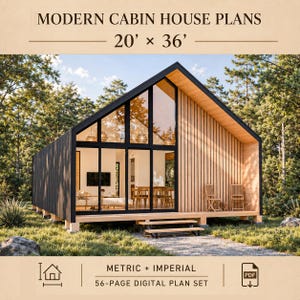 Nordiska husplaner, DIY Barndominium-plan, Planritningar för små stugor, Barndo med 2 sovrum