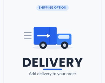 Complemento de entrega / Mejora de envío para su pedido / Agregar entrega a la compra / Opción de cumplimiento de pedido