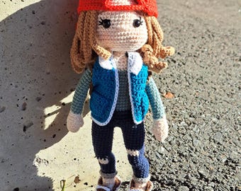 Handgemachte Amigurumi Puppe aus Baumwollgarn