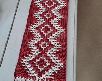 Overlay Mosaic Crochet Table Runner Pattern (Digital Download)