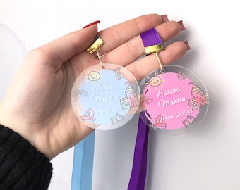 Acrylic medals for preschool students, Custom design, Acrylic achievement award, Personalized medals set for a first-grade student