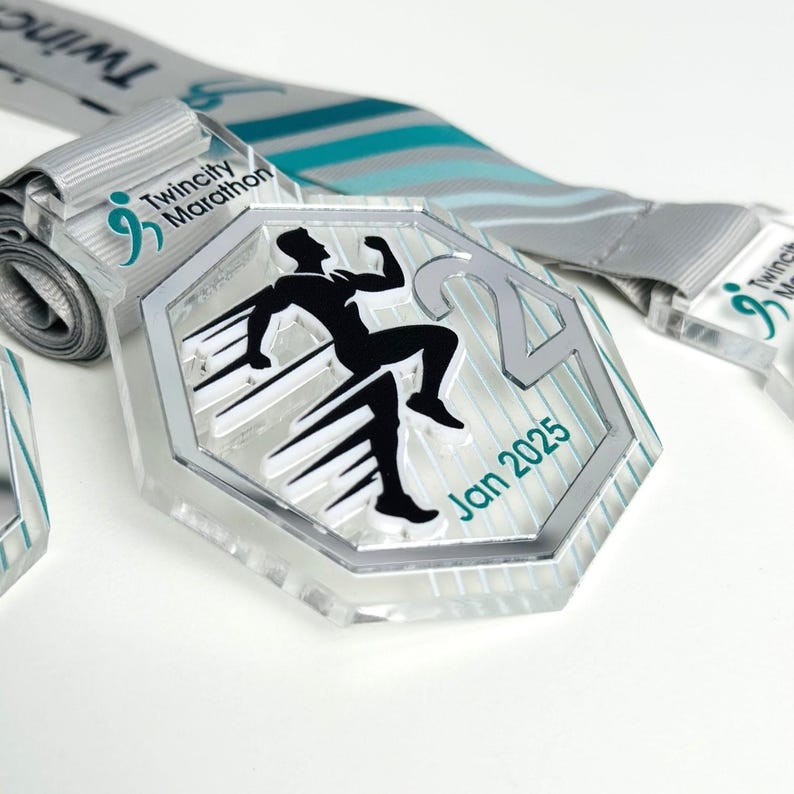 Running Medal Award, Acrylic Medals for Runners, Custom Sport Award ...