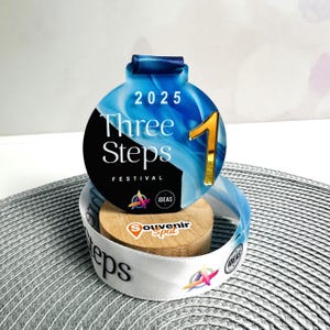 Acrylic festival medal, Bright unique medal award, Custom medal for events and contests, Festive medals with places