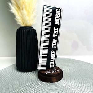 Synthesizer trophy, Music award trophy, Personalized gift for musician, Talent award, Acrylic plaque, Custom trophy, Music teacher gift