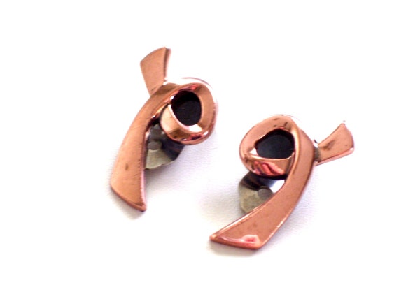 Vintage RENOIR Copper DEVOTION Earrings, Renoir C… - image 7