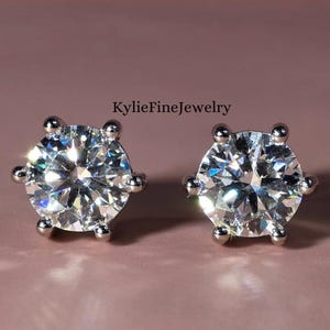 0.50 TO 1.00 Ct Lab Grown Round Cut Diamond Stud Earrings / 14k Gold Diamond Stud Earrings / Certified Lab Grown Diamond Earrings /Lab Grown