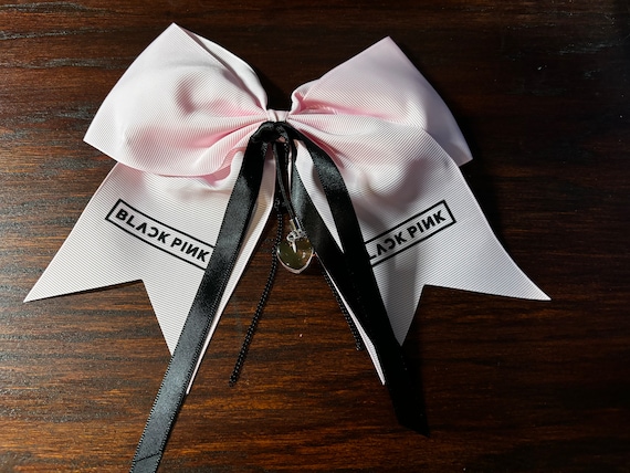 K-pop Pink and Black Hair Bow - Blackpink - Etsy