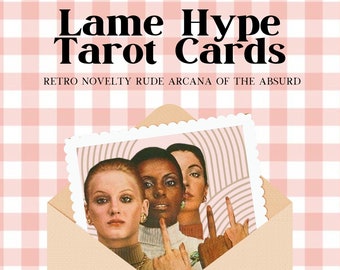 Tarot Deck Book Set Lame Hype retro novelty rude arcana absurd