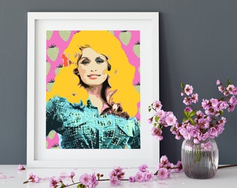 Digital Poster Print Pop Art Dolly Parton download