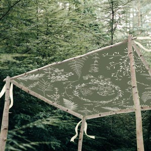 Artisan Wedding Chuppah Canopy – Personalized Fabric Chuppah – 9 Signature Designs image 10