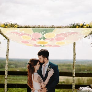 Spiritual Chuppah Canopy – Tree of Life & Golden Ratio Inspired | Kabbalah Wedding Canopy | Sacred Geometry Jewish Wedding Decor