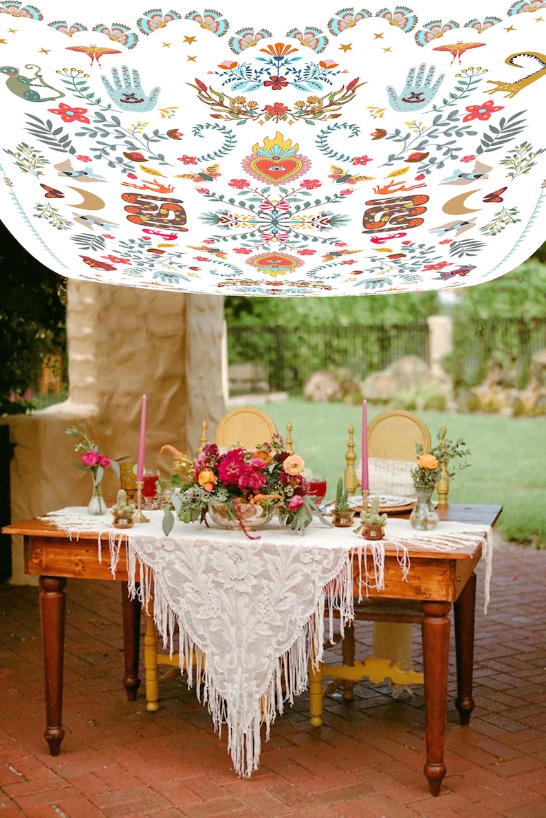 Artisan Wedding Chuppah Canopy – Personalized Fabric Chuppah – 9 Signature Designs image 4