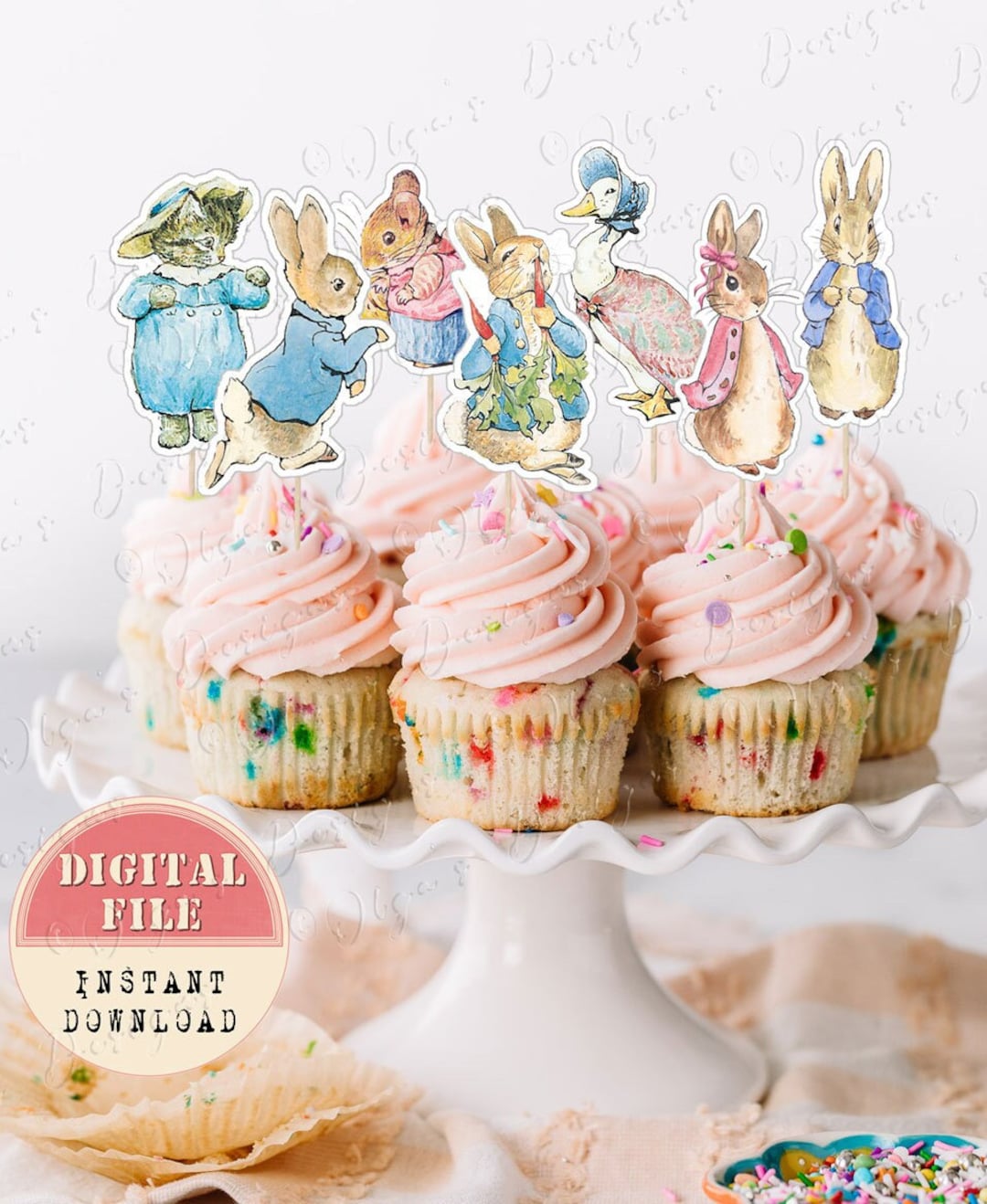 Peter Rabbit Cake Toppers, Peter Rabbit Birthday Party, Peter Rabbit ...