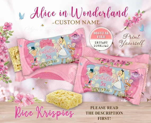 Alice in Wonderland Tea Party Birthday Thank You Pink - Instant Digita