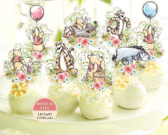 Winnie The Pooh Personalised Edible Cake Topper Decoration Images - Happy  Party