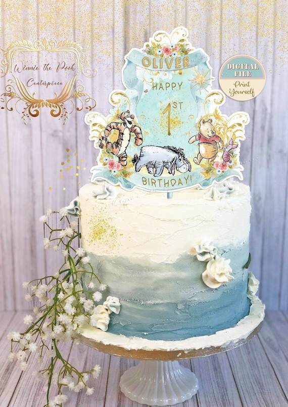 Cake Toppercenterpiece Classic Winnie the Pooh Baby Shower Decor