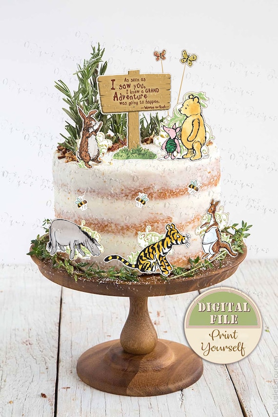 Classic Winnie the Pooh and Friends Cake Toppers, Winnie the Pooh