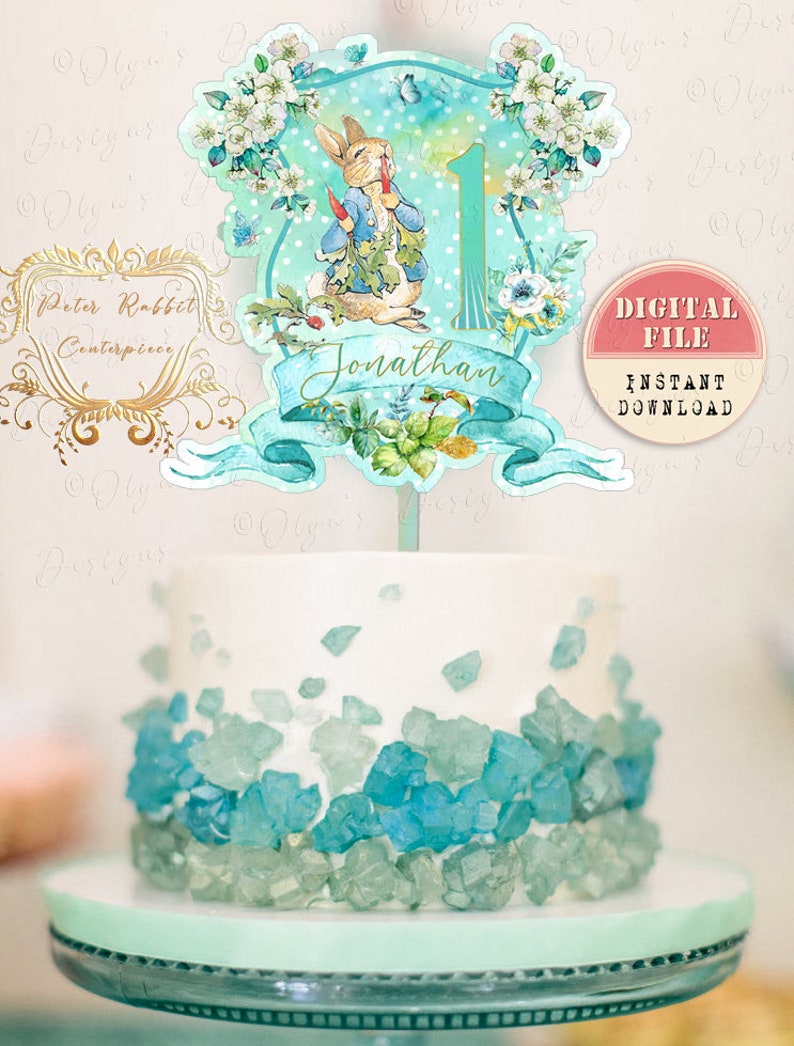 Peter Rabbit & Friends Cake Topper Printable Topper Digital - Etsy