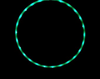 Aro de hula hula LED - Verde sólido
