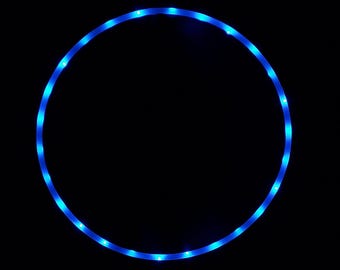 Aro de hula hula LED - Azul sólido