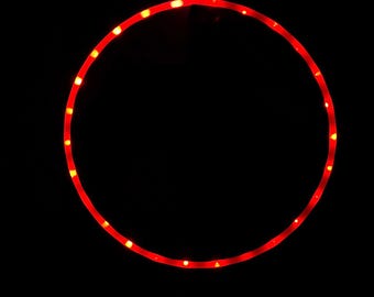 Aro de hula hula LED - Rojo sólido