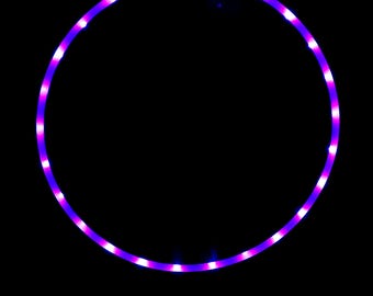 Aro de hula hula LED - Morado sólido