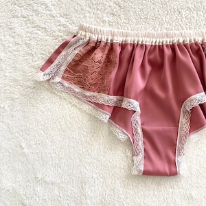 Silky Satin and Flower Lace Boxer/style AKIZAKURA made to order image 1