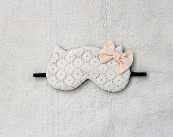 Flower Cotton Lace Cat Sleep Eye Mask (SHIBAZAKURA)