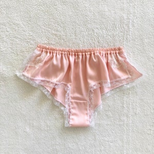 Silky Smooth Soft Pink Satin Boxer/style HIMENADESHIKO made to order image 2