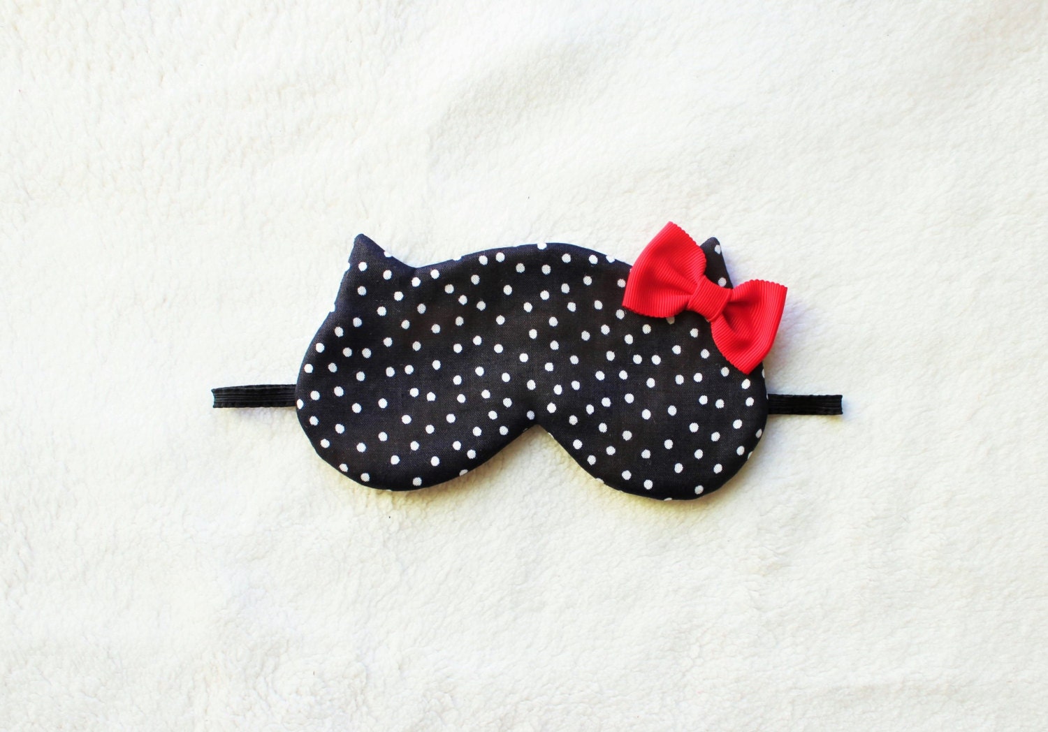 Mask - Cat Red Gloss Eye Mask with Spikes main image 1