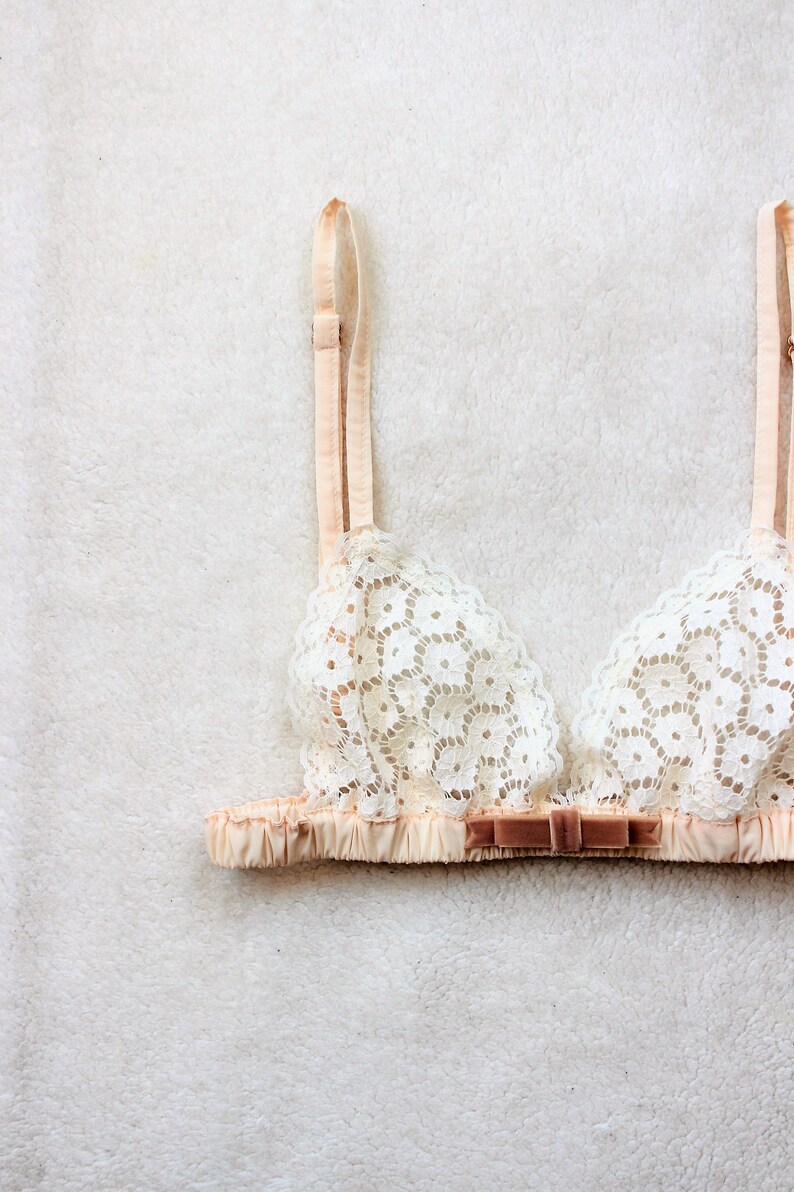 White Flower Lace Brastyle SHIBAZAKURA made to order