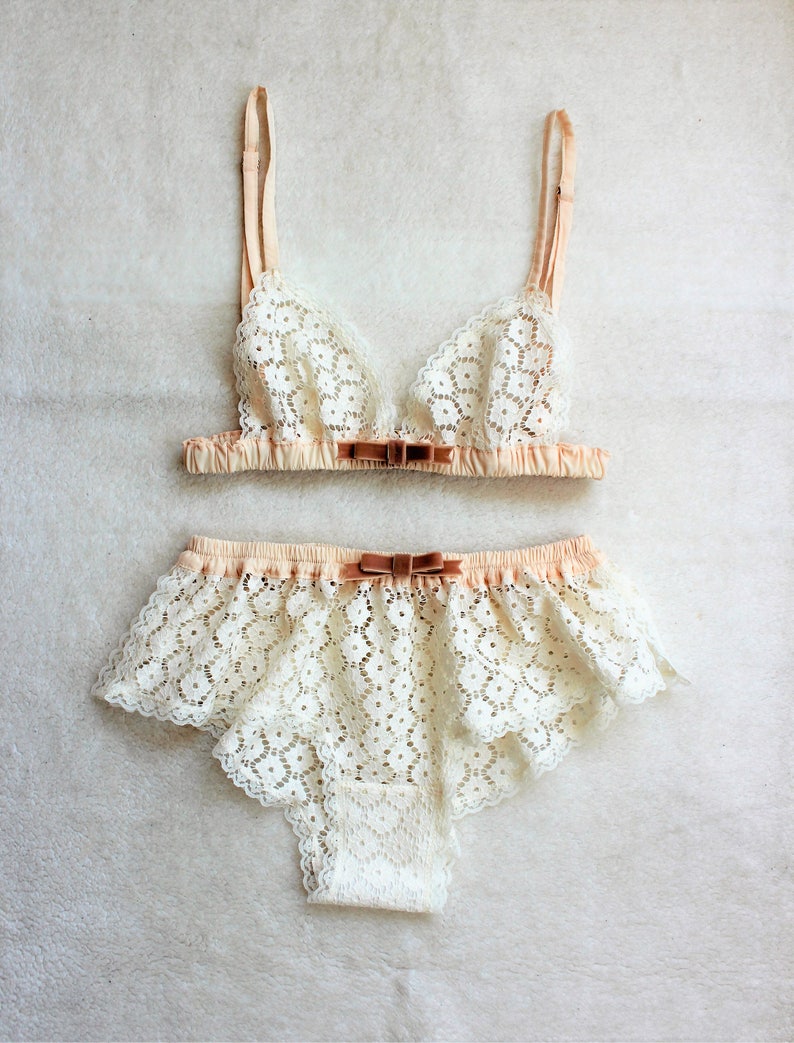 White Flower Lace Brastyle SHIBAZAKURA made to order