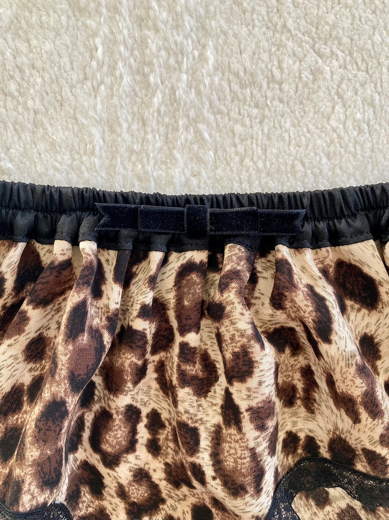 Leopard Chiffon Black Lace Boxer/style KUROHYO made to order image 5