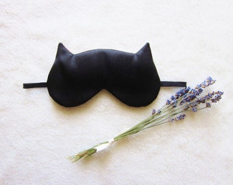 French Lavender Aromatherapy Cat Eye Mask