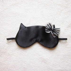 Pure Silk Satin Cat Sleep Eye Mask image 2