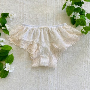 Gold Stripe Chiffon Lace Boxer/style HANAMIZUKI made to order image 2