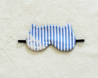 Cotone striscia pizzo Cat Eye Mask