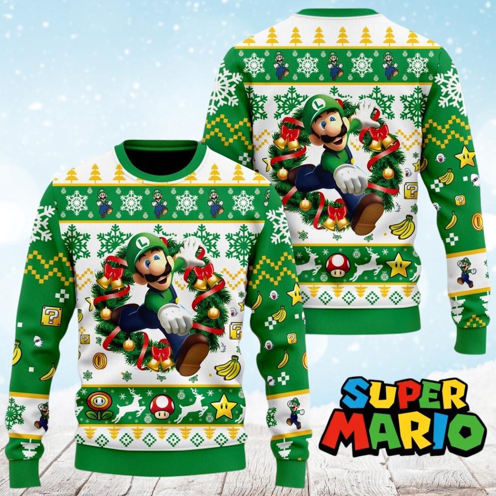 Super Mario Christmas Jumper Etsy