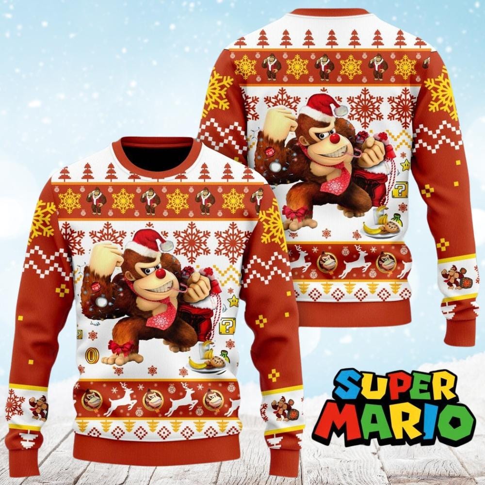 Super Mario Christmas Jumper Etsy