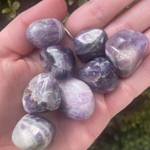Tumbled Chevron Amethyst Crystals