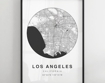 ロサンゼルス地図 1915年、カリフォルニア州ロサンゼルスの古地図