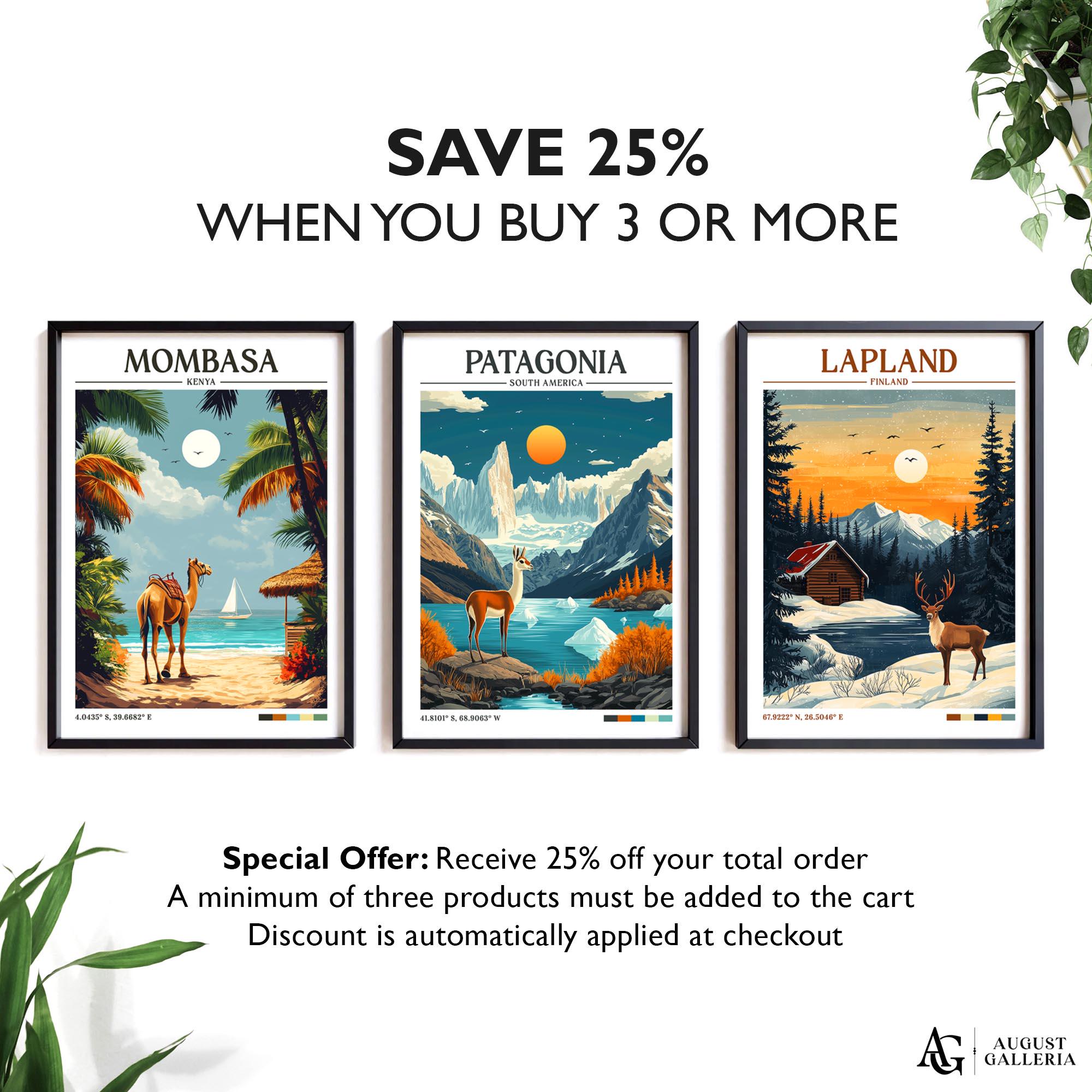 パタゴニア レトロ トラベル プリント | ウォールアート